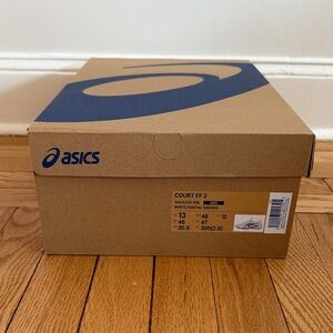 Asics Branded Shoe Box - Brown with Blue Logo empty 13